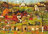 Buffalo Games - Charles Wysocki - Blackbirds Roost at Mill Creek - 500 Piece Jigsaw Puzzle for Adults -Challenging Puzzle Perfect for Game Nights - Finished Size is 21.25 x 15.00 Buffalo Games