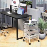 Simple Houseware Utility Cart with 3 Drawers Rolling Storage Art Craft Organizer on Wheels Simple Houseware