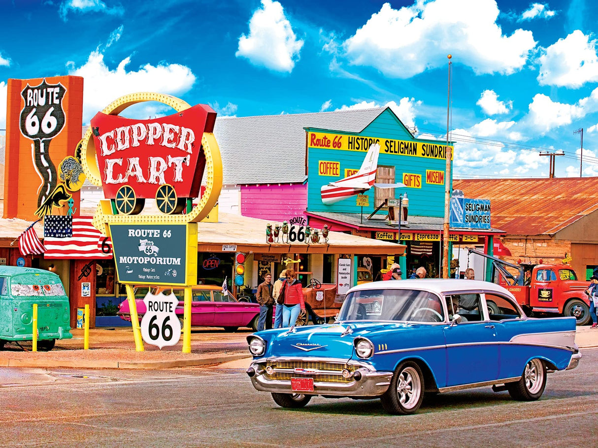 RoseArt - Kodak Premium - Seligmans Route 66 Arizona - 550 Piece Jigsaw Puzzle for Adults KODAK
