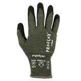 Ergodyne ProFlex 7042 Cut Resistant Work Gloves, ANSI A4, Contact Heat Resistant, Sandy Nitrile Coated Palms, 18g Aramid , Green Ergodyne