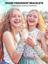 ARTDOT 800 Pieces Assorted Letter Beads for Friendship Bracelets Making Kit, 28 Styles Jewelry Making Supplies Alphabet Beads Set Preppy Crafts Art ARTDOT