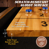 Barrington Billiards 12' Urban Clyborne Shuffleboard Table With Scratch-Resistant Playfield and 8 Puck Set Barrington Billiards