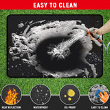 Rumlick 48 x 30 inch Under Grill Mats for Outdoor Grill, Double-Sided Fireproof, Oil and Waterproof Protective Mat for Grass and Deck, Outerdoor BBQ Mat Fire Pit Mat Fireplace Mat rumlick