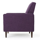 Christopher Knight Home Mervynn Mid-Century Modern Fabric Recliner,polyester, Muted Purple / Dark Espresso Christopher Knight Home