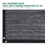 Kesfitt Garden 40% Shade Cloth, Resistant Sun Shade Net 14x20FT Mesh Tarp with HDPE Material and Reinforced Grommets Shade Trap for Greenhouse, Plant, Pergola, and Backyard Patio Sunshade Kesfitt