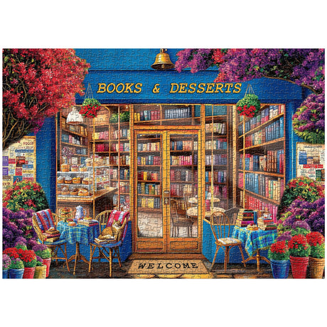 PICKFORU Book Puzzles for Adults 1000 Pieces, Vintage Bookshelf Library Jigsaw Puzzles 1000 Pieces Cat, Difficult Bookstore Puzzle as Wall Decor PICKFORU