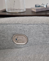 Signature Design by Ashley Biscoe Contemporary UV Resistant Durable Power Recliner with USB Port, Adjustable Headrest and Track Arms, Gray Signature Design by Ashley