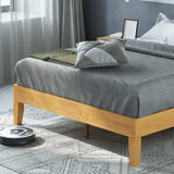 ZINUS Moiz Deluxe Natural Wood Platform Bed Frame - King Size, Easy Assembly, No Box Spring Needed Zinus