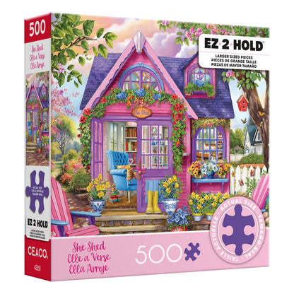 Ceaco - Chris Bigelow - She Shed - 500 Larger Sized Piece Jigsaw Puzzle