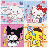 Diamond Art Kits for Kids Ages 8-12, 4 Pcs Cartoon Diamond Painting Mosaic Kits for Girls and Boys, Full Drill Crystal Art Kits for Home Wall Decor, 6" x 6" Anime Themed DIY Craft Gifts for Children Parkuetechno