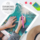 GVYGVY Diamond Art Kits for Adults, Cute Ocean Seal 5d DIY Full Drill Diamond Painting Kits for Adults Beginners, Diamond Painting Art Craft Kits for Adults, Wall Home Decor(No Frame) 12x16 Inch GVYGVY