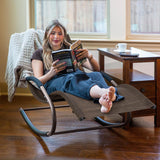 mansion home Lounge Chair, Outdoor Chaise Lounge with Detachable Pillow for Patio, Lawn, Pool, Outdoor Lounge Chairs, Brown mansion home