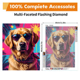 Yeadiffy Diamond Art Painting Kits for Adults Diamond Art Kits for Adults Beginners,5D Translucent Gems Diamond Painting,DIY Full Drill Diamond Gem Art and Crafts 12x16inch (Dog) Yeadiffy