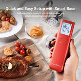 ThermoMaven Smart Bluetooth Wireless Meat Thermometer, 10X Enhanced Sub-1G Signal and Stability, Standalone Display Base, Certified Accuracy ±0.5°F, WiFi Unlimited Range for BBQ, Oven, Smoker, Grill ThermoMaven