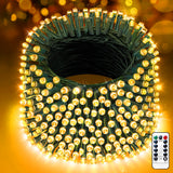 XURISEN 403FT Christmas Lights, 1000 LED Super Long String Lights 8 Modes & Memory Timer Plug in Twinkle Fairy Lights Decor for Home Xmas Party Wedding XURISEN