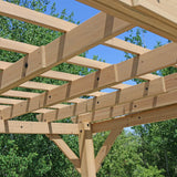 Yardistry 10' x 12' Pergola Brown Yardistry