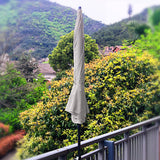AMMSUN Patio Umbrella, 6.5 ft Outdoor Table Umbrella with Tilt Steel Pole, UPF50+ Protection, Great for Outdoor Garden Backyard, Beige AMMSUN