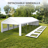 YITAHOME 20x40FT Party Tent Heavy Duty Wedding Tent Event Shelters Outdoor Canopy Upgraded Galvanized Steel Carport with Removable Sidewall Windows for Commercial and Parties (White) YITAHOME