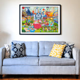 Think2Master Amusement Park 100 Pieces Jigsaw Puzzle Fun Educational Toy for Kids, School & Families. Great Gift for Boys & Girls Ages 4-8 to Stimulate Learning. Size:23.4” X 16.5” THINK2MASTER