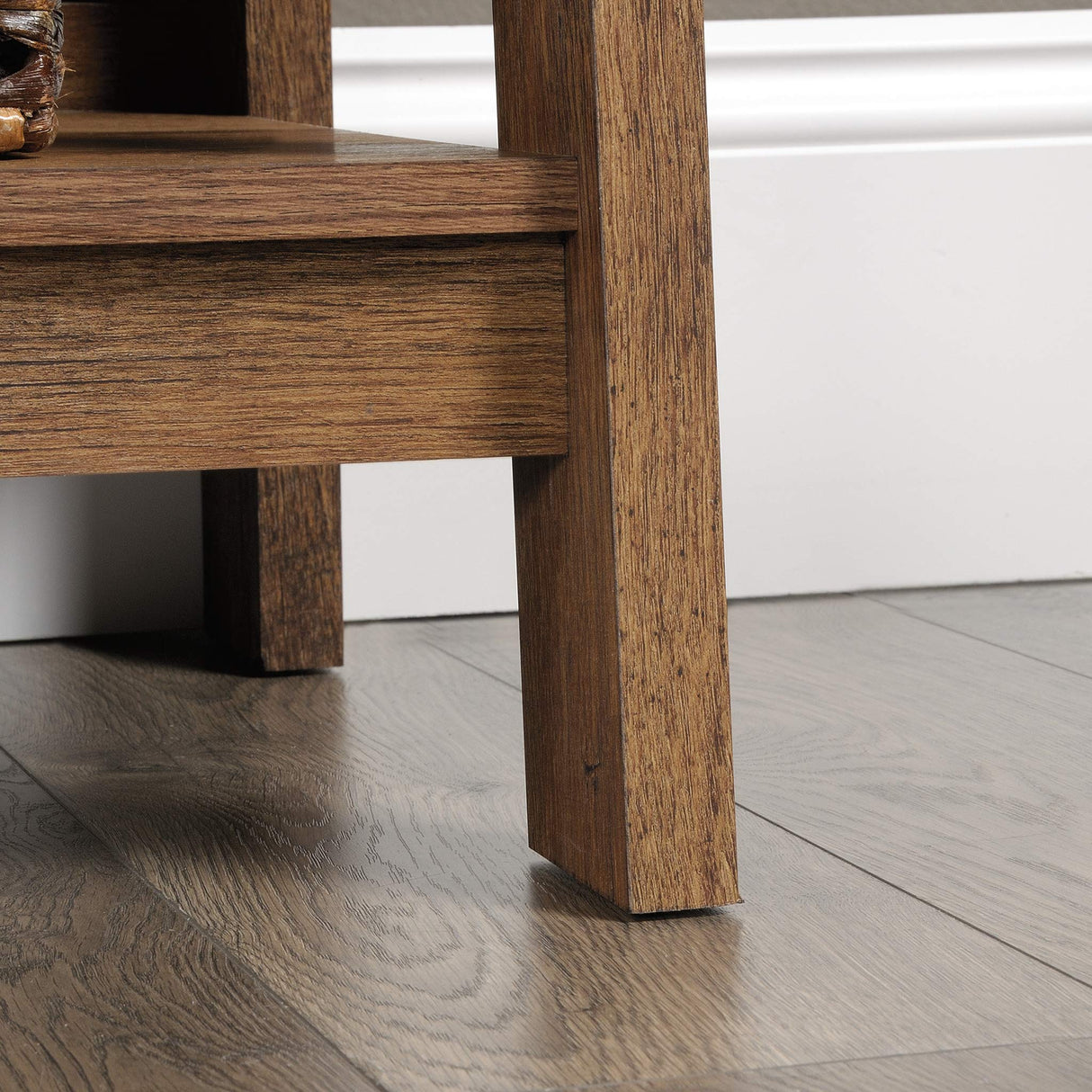 Sauder Trestle 5-Shelf Bookcase in Vintage Oak Finish - Stylish Storage for Any Room Sauder