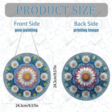 SOURMO Diamond Art Painting Hanging Kit, DIY Diamond Gem Painting Pendant, Acrylic Board Mandala Floral Wall Art SOURMO