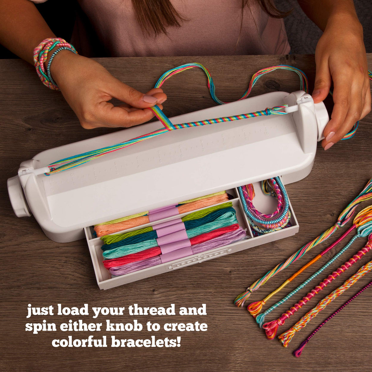 Loopdedoo DIY Friendship Bracelet Maker Kit for Kids - Make Bracelets in Minutes for Birthdays and Friendship Gifts - Award Winning Crafts Kit for Kids, Easy-to-Use, Loop Your Own Style, Aged 8+ Loopdedoo