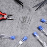 Andibro 50pcs 3D Printer Nozzle Cleaning Kit,0.2/0.25/0.3/0.35/0.4mm Nozzle Needle, Stainless Steel Cleaning Needles 3D Printer Nozzle Cleaner for 3D Printer Accessory (0.2/0.25/0.3/0.35/0.4mm) Andibro