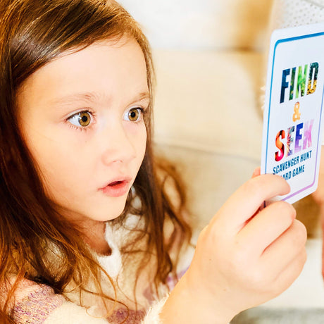 Hapinest Find and Seek Scavenger Hunt Card Game, Indoor Outdoor Activities for Kids Toddler & Family, Beach Camping Travel Car Games for Road Trips, Kids Scavenger Hunt Game Age 3 4 5 6 Years Old & Up Hapinest