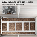 Outsunny 4.6' x 9' Steel Outdoor Storage Shed, Lean to Shed, Metal Tool House with Foundation Kit, Lockable Doors, Gloves and 2 Air Vents for Backyard, Patio, Lawn, Brown Outsunny