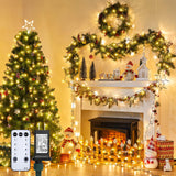Minetom 328 Ft 1000 LED Christmas Tree Lights Outdoor Indoor String Lights with 8 Modes Waterproof Twinkle Xmas Light with Remote, Plug in Rice Lights for Tree Room Yards Patio Christmas Decorations Minetom