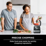 Ninja Professional Plus Food Processor 850-Watts With Auto-iQ Preset Programs Chop Puree Dough Slice Shred With a 9-Cup Capacity and a Silver Stainless Finish (BN600C) - Canadian Version Ninja