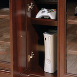 Sauder Palladia Credenza, For TV's up to 70", Select Cherry finish, 19.45"D x 70.16"W x 33.11"H Sauder