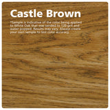 Rubio Monocoat Wood Stain & Finish Sample - Castle Brown | Oil Plus Part A | Quick-Dry, Eco-Friendly Linseed Wood Oil for Indoor Use | Ideal for Sampling Oil Plus 2C & Touch Ups | 20 mL Rubio Monocoat