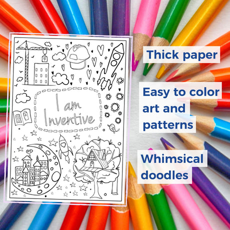 Hopscotch Girls I Am Confident Brave & Beautiful, Inspirational Coloring Books for Kids Ages 4-8 & Up - Kids Coloring Book for Girls 8-12, Empowering Girls Books to Boost Confidence. Kids Color Book Hopscotch Girls