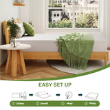 EGOHOME King Size Memory Foam Mattress, 12 Inch Bed Mattress in a Box with Cooling Green Tea Gel, Relieve Pressure with Medium Support, CertiPUR-US Certified, 80''L x 76''W, White EGOHOME