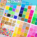 OCCALONG 6 Box Set Friendship Bracelet Making Kit - 13000 Pcs, DIY Jewelry Making Set - Includes Clay, Seed, Pony Beads, Charms, and String occalong