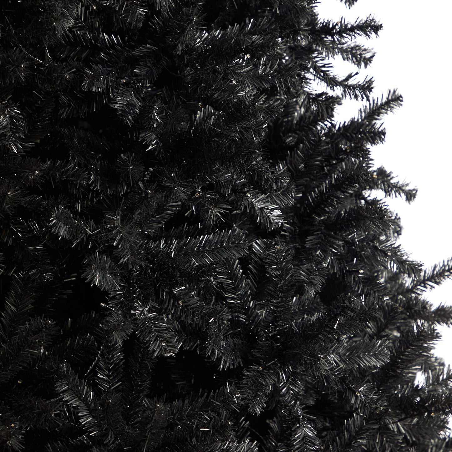 Nearly Natural 10ft. Black Artificial Christmas Tree with 950 Clear LED Lights and 3056 Tips