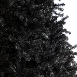 Nearly Natural 10ft. Black Artificial Christmas Tree with 950 Clear LED Lights and 3056 Tips Nearly Natural