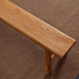 ZPrestiCraftbl Farmhouse Small Wooden Indoor Bench - 19.7in Entryway Bench, Natural Solid Wood, Durable & Sturdy, Suitable for Dining Room, Bedroom, Porch ZPrestiCraftbl