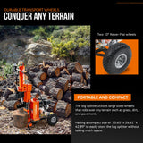 SuperHandy Portable 25 Ton Gas Log Splitter with 7HP Engine, Bucher Gear Pump, and Horizontal/Vertical Half Beam Steel Wedge for Firewood Splitting SuperHandy