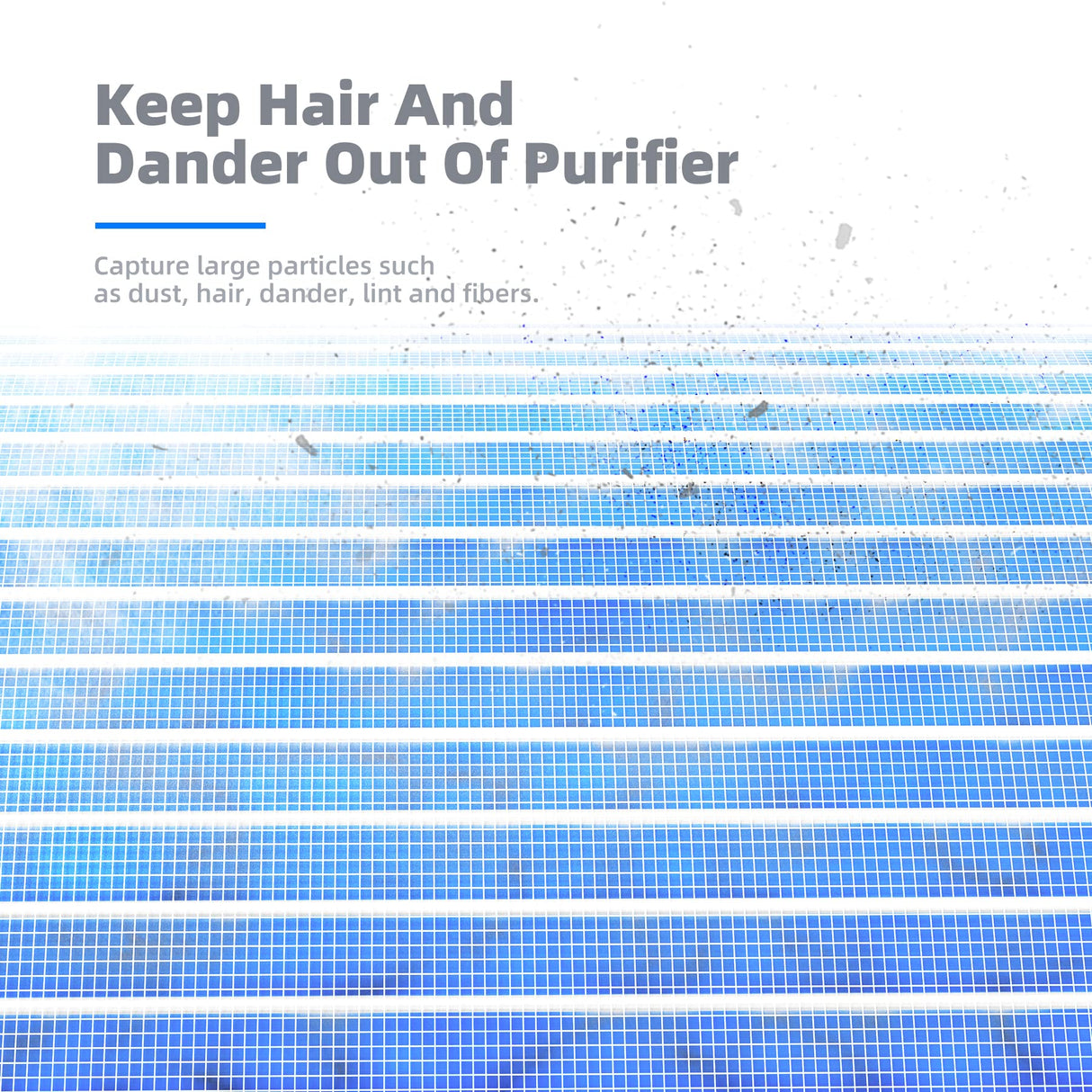 AROEVE MK01 & MK06 Air Filter Replacement 4-in-1 Air Filter for Smoke Pollen Dander Hair Smell Suitable- Standard Version(2 Pack) AROEVE