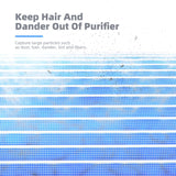 AROEVE MK01 & MK06 Air Filter Replacement 4-in-1 Air Filter for Smoke Pollen Dander Hair Smell Suitable- Standard Version(2 Pack) AROEVE