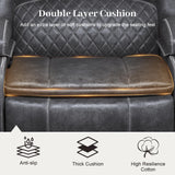 Yolsali Recliner Chairs for Adults, Oversize Manual Reclining Chair with 2-Tier Cushions, Dutch Velvet Recliner Chair with Hidden Storage Space, Living Room Recliner Chairs with Cup Holders - Grey Yolsali