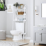 UTEX Over The Toilet Storage Shelf, 3-Tier Over Toilet Bathroom Organizer, Above Toilet Shelves Rack (White) UTEX