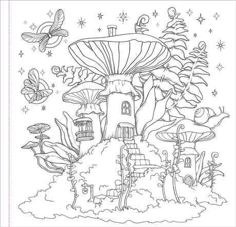 Enchanted Kingdom Adult Coloring Book (31 one-sided designs on thick paper) (Artist's Coloring Books) PETER PAUPER PRESS