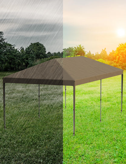 10'x 20' Pop Up Canopy Tent for Parties, Heavy Duty Commercial Canopy Tent Outdoor Vendor Party Tent Waterproof Gazebo Shelter for Patio Outdoor Party Events, Khaki