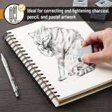 Mr. Pen- Kneaded Eraser, 6 Pack, Grey, Kneaded Erasers for Artists, Art Eraser, Kneadable Erasers, Back to School Supplies Mr. Pen