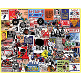 White Mountain - I Love Hockey, 1000 Piece Jigsaw Puzzle, Hockey Puzzle, NHL White Mountain