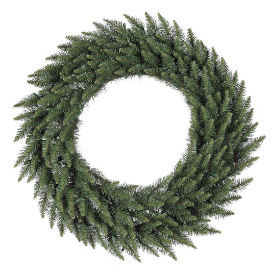 Vickerman 48" Camdon Fir Artificial Christmas Wreath Featuring 330 PVC Tips - Unlit - Wreath for Indoor or Outdoor - Seasonal Home Decorations