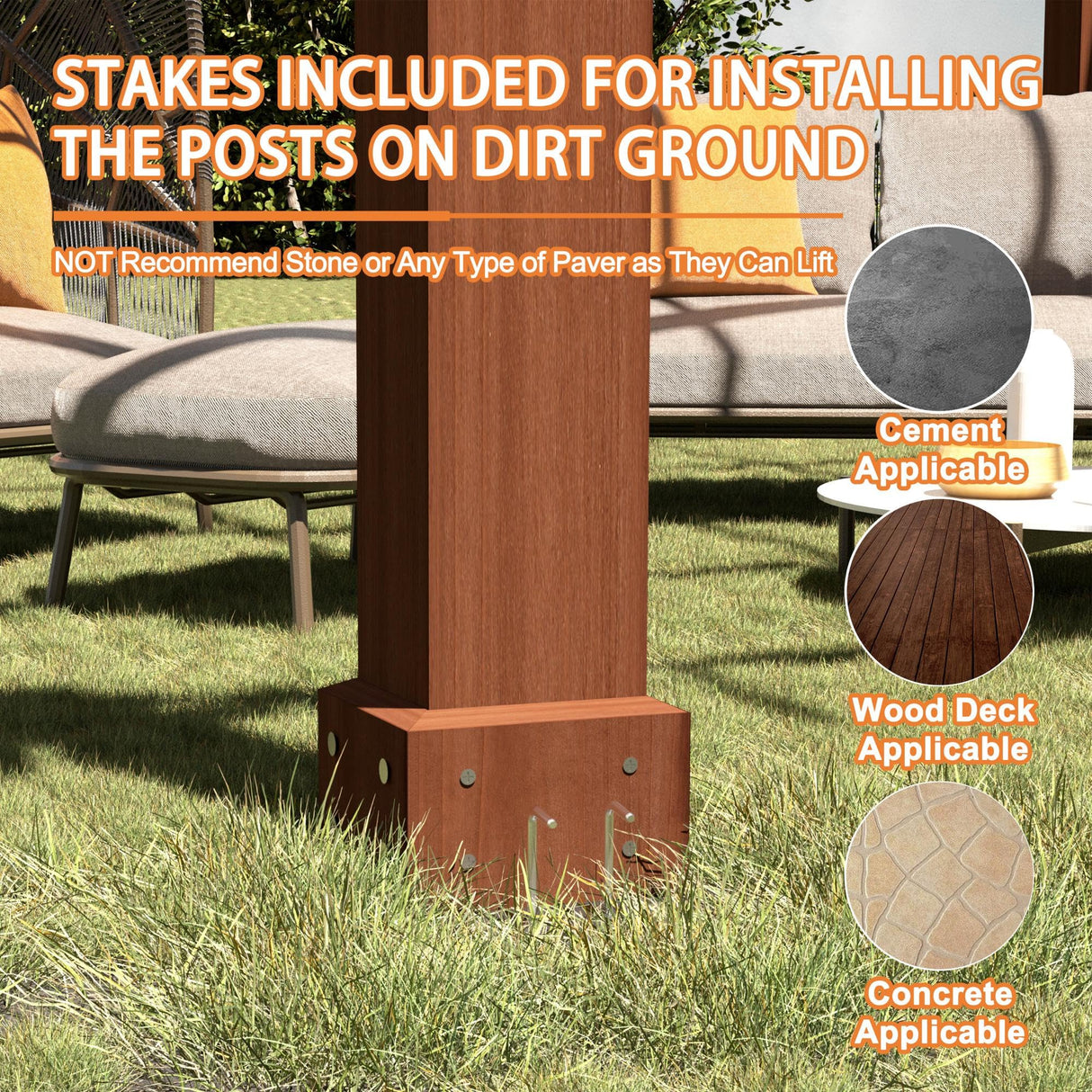 MUPATER 12x20 FT Retratable Wooden Pergola Gazebo for Patio with Arched Roof and Stakes, Outdoor Pergola Garden Shelter Cedar Framed for Backyard,Deck,Garden MUPATER